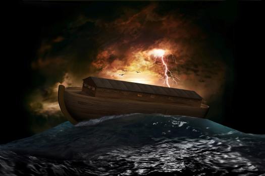 Noah's ark on the waves